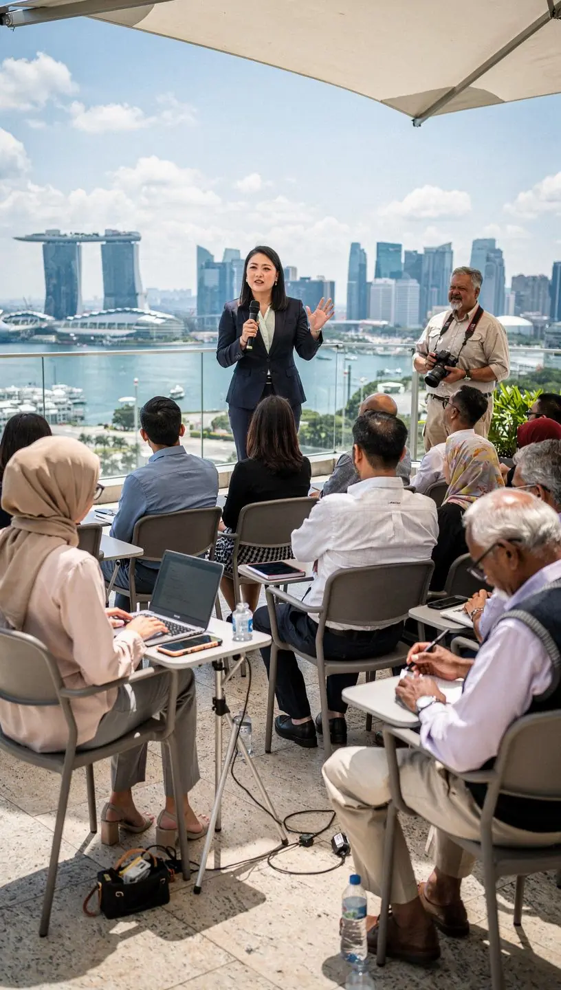 Modern office workspace